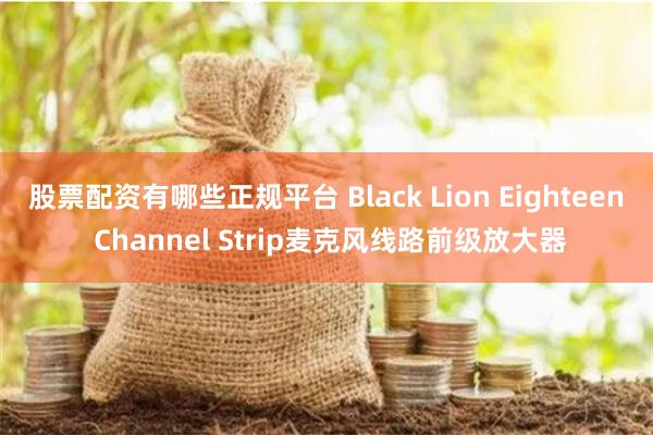 股票配资有哪些正规平台 Black Lion Eighteen Channel Strip麦克风线路前级放大器