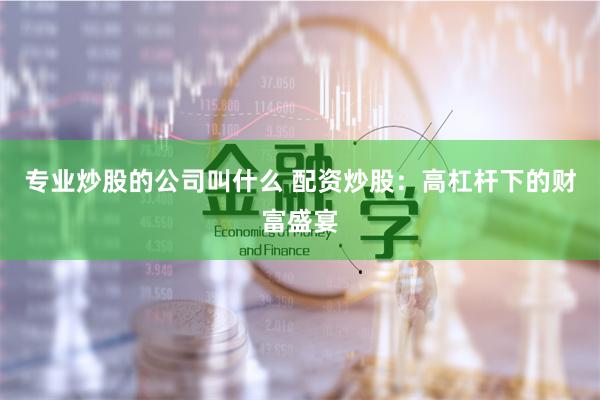 专业炒股的公司叫什么 配资炒股：高杠杆下的财富盛宴